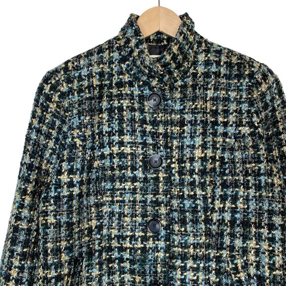 Coldwater Creek Wool Blend Tweed Single Breasted Jacket size Small - Picture 2 of 5